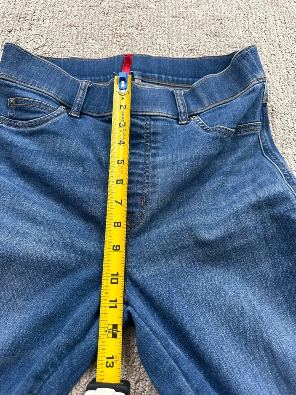 SPANX Dark Blue Flare Jeans - Picture 3 of 8